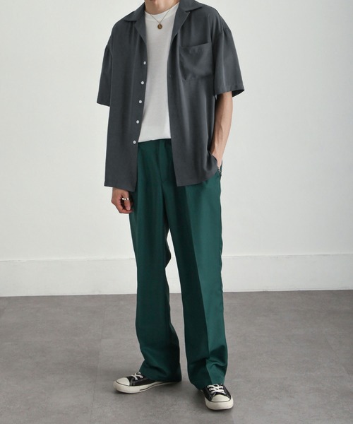 ZIP FIVE シャツ 「ZIP FIVE」ドレープ ルーズシルエット