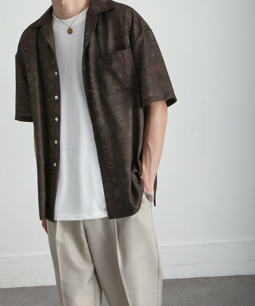 ZIP FIVE シャツ 「ZIP FIVE」ドレープ ルーズシルエット