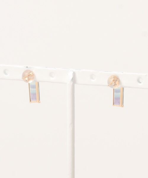 con affetto，コンアフェット　K10レインボーフローライトピアス con affetto(ファッション) ピアス K10レインボーフローライト