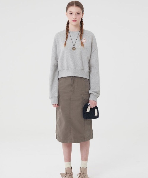 トレーナー スウェット KIRSH WITTY BUNNY CROP SWEATSHIRT