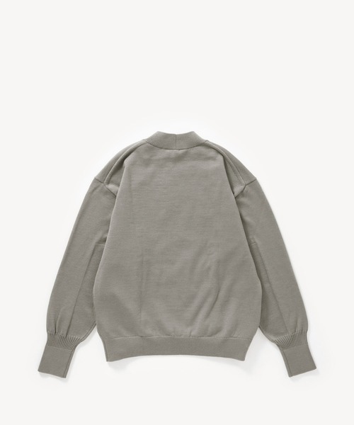 AOURE モックネックニット　グレー　羊毛100% JIGGYS SHOP セーター ニット モックネック ワッフル畦編み