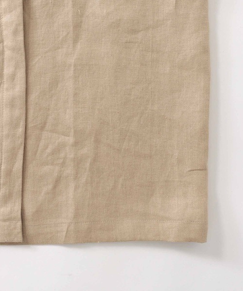 DRESSLAVE ノーカラーコート コート linen over size long coat DRESSLAVE ノーカラーコート コート linen over size long coat