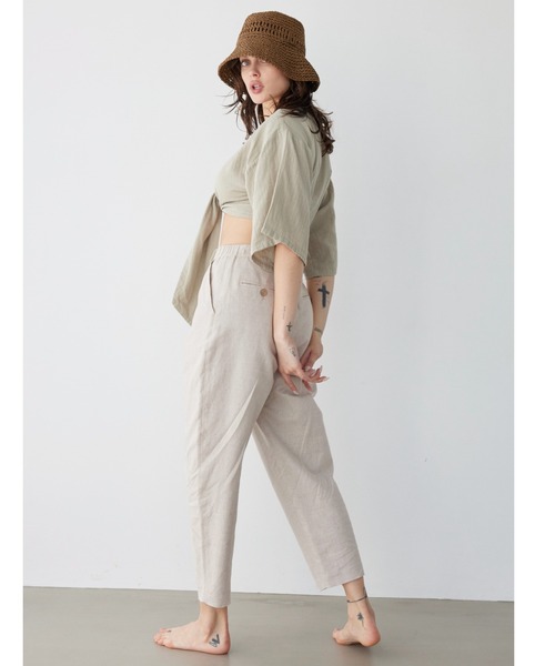 ALEXIA STAM（アリシアスタン） パンツ Cotton Linen Cropped Pants/ 9
