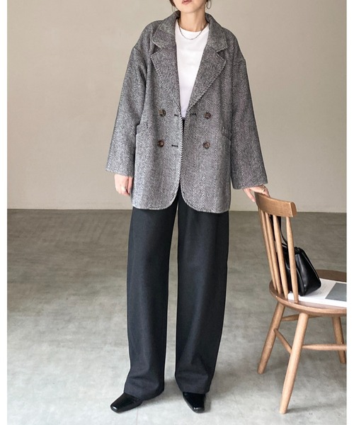 She's Closet セットアップ グレンチェックテーラードジャケット
