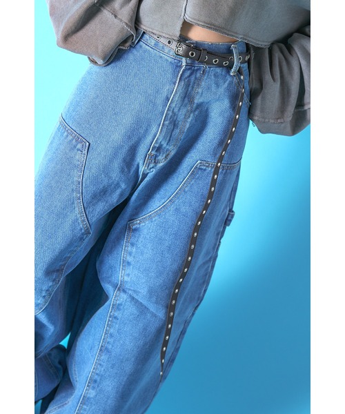 ankoROCK ベルト an meets zakka ハトメスタッズロングベルト