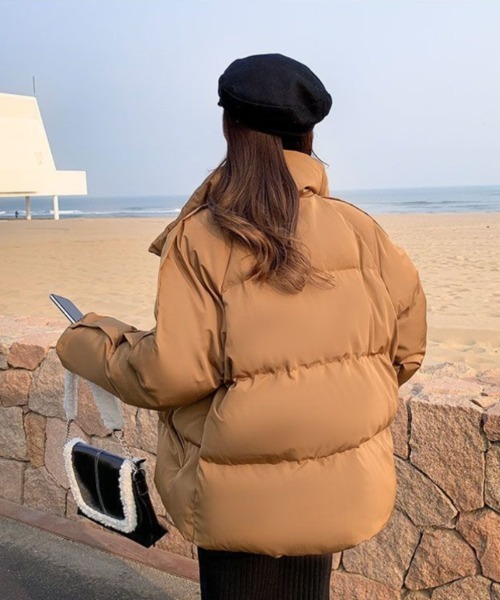 ダウンコート ダウンジャケット 6色展開 スタンドカラー エコダウン