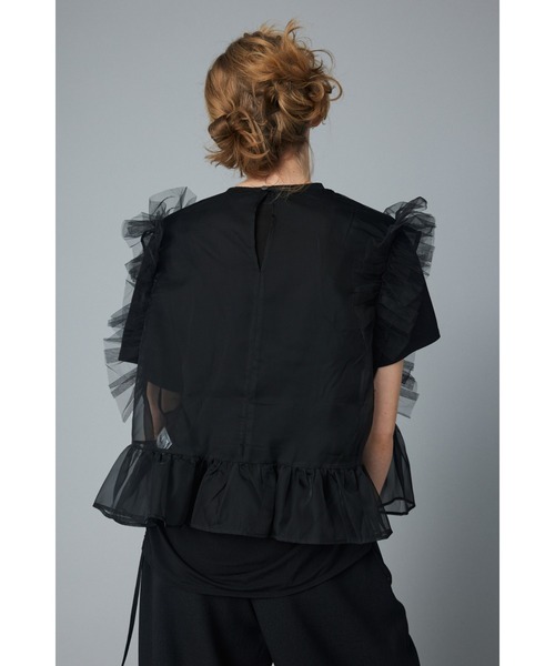 HeRIN.CYE  シアーメニーフリルベスト HeRIN.CYE（ヘリンドットサイ）の「Sheer many frill vest