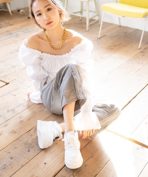R＆E（アールアンドイー） スニーカー 「R＆E」厚盛スニーカー
