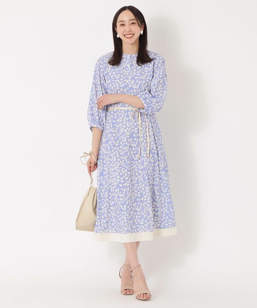S.ESSENTIALS（エス エッセンシャルズ） ワンピース リーフプリント