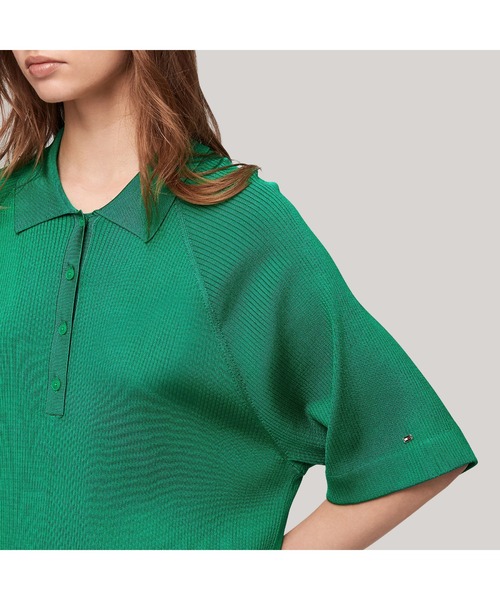 TOMMY HILFIGER（トミー・ヒルフィガー） ポロシャツ ポロ リブ