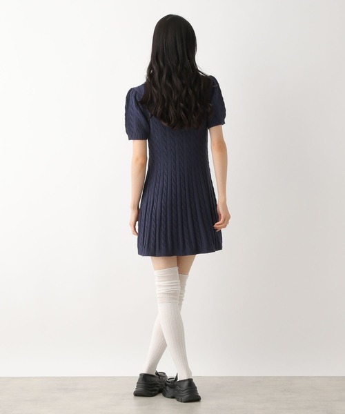 【POLO BCS(ポロ・ビーシーエス)】ケーブルニットワンピース　110503 POLO BCS(ポロ・ビーシーエス)】ケーブルニットワンピース