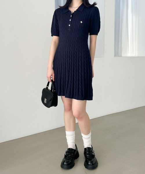 Heather ワンピース 「POLO BCS(ポロ・ビーシーエス)」ケーブル