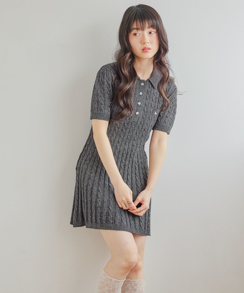 Heather（ヘザー） ワンピース 半袖 「POLO BCS(ポロ・ビーシーエス