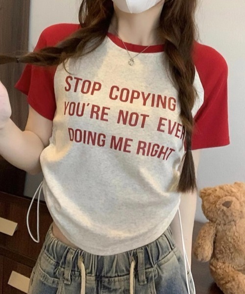 tシャツ シャーリングロゴトップス レディース CRAFT STANDARD BOUTIQUE tシャツ シャーリングTシャツ