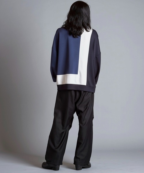 NO ID. カットソー　セット NO ID.（ノーアイディー） tシャツ 「NO ID.」Changing Zip Crew-Neck