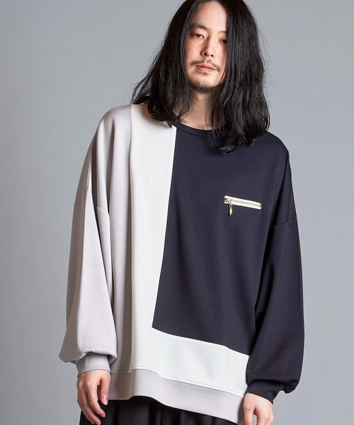 NO ID. tシャツ チェンジングZIP C/N-PO(プルオーバー) メンズ