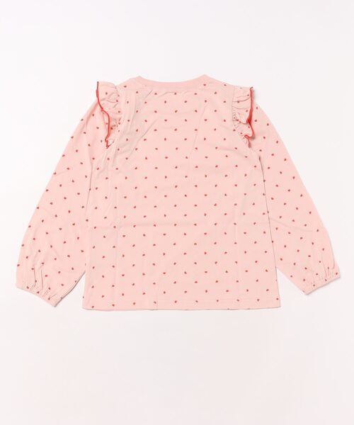 tシャツ 「型崩れしないやわらかコットン」フリル付きボリューム 