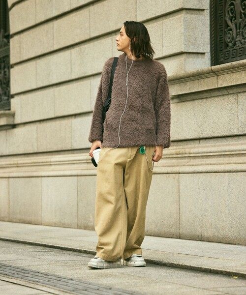 refomed　ダークグレー ルーズフィットニット FREAK'S STORE セーター ニット 限定展開 ルーズフィット