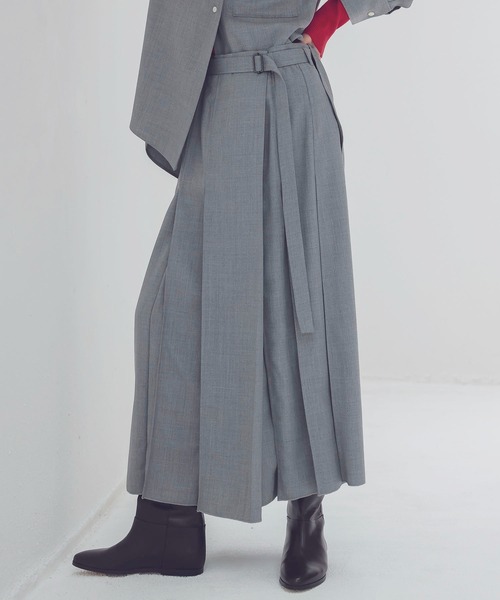 ドレスイブ 定価¥31,900 paneled wrap skirt DRESSLAVE スカート paneled wrap skirt(パネルラップスカート