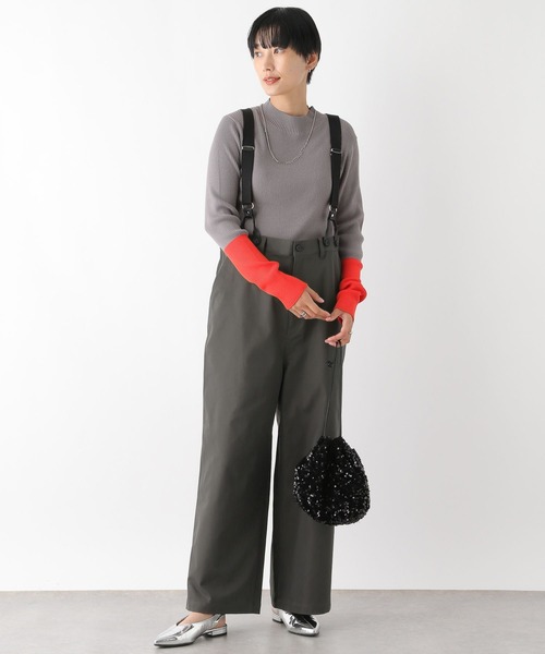 月曜日(^^)さま専用 LEPSIM パンツ サス付きツイルパンツ 133623 レディース