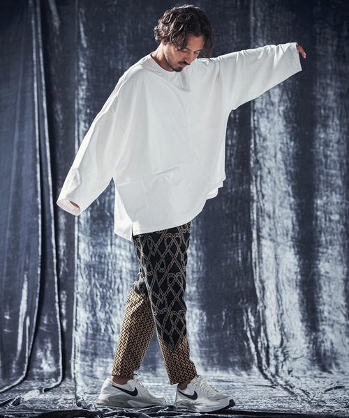 ANGENEHM（アンゲネーム） パンツ mp12740-Patterned switching pants