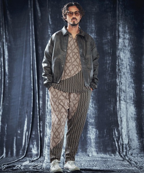 ANGENEHM（アンゲネーム） ワイドパンツ パンツ mp12740-Patterned