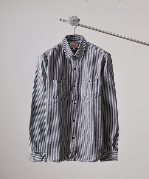 【美品】デラックスウェア ベージュ ヒッコリー ストライプ シャツ M 楽天市場】デラックスウェア DELUXEWARE ヒッコリーストライプ ヘビー