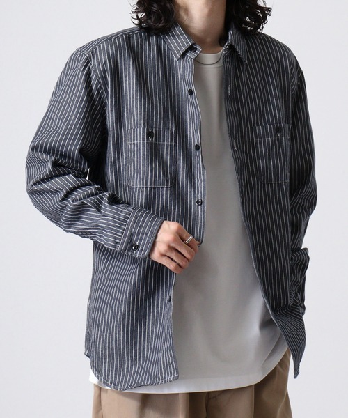 BIG MIKE（ビッグマイク） シャツ ヒッコリーストライプ シャツ