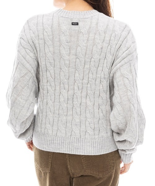 RVCA（ルーカ） ニット セーター レディース RVCA CABLE KNIT TOP 
