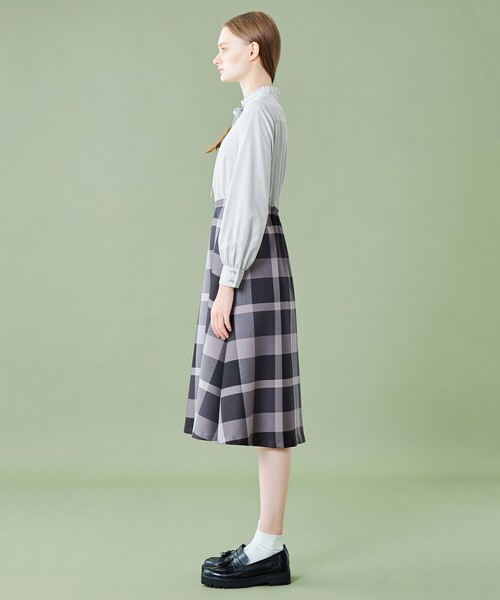 ✨美品　ブルーレーベルクレストブリッジ　ノースリーブワンピース　チェック柄　34 ✨美品 ブルーレーベルクレストブリッジ ノースリーブワンピース