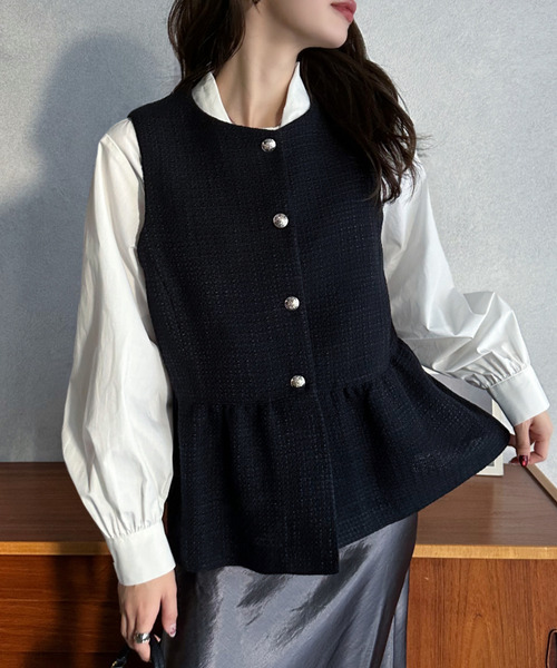 Eclat one ベスト ジレ 「Eclat one」オケージョン対応アイテム