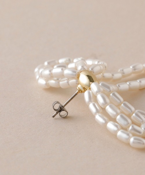 CALIN STANDARD アレルギー対応 ピアス 金属アレルギー対応「ecru