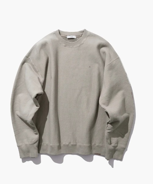 トレーナー スウェット ATON (エイトン) NATURAL DYED URAKE OVERSIZED SWEAT SHIRT レディース