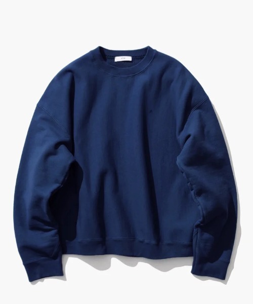 ATONトレーナー GARMENT DYED URAKE | OVERSIZED PULLOVER – ATON | エイトン