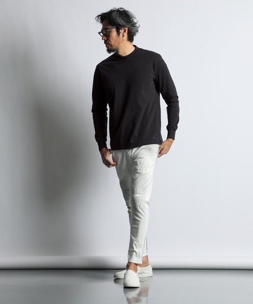 【未使用】シリコンバイオ加工 シルキータッチ シールドネックロンTEE Sサイズ The DUFFER of ST.GEORGE tシャツ SHIELD NECK L/SL TEE