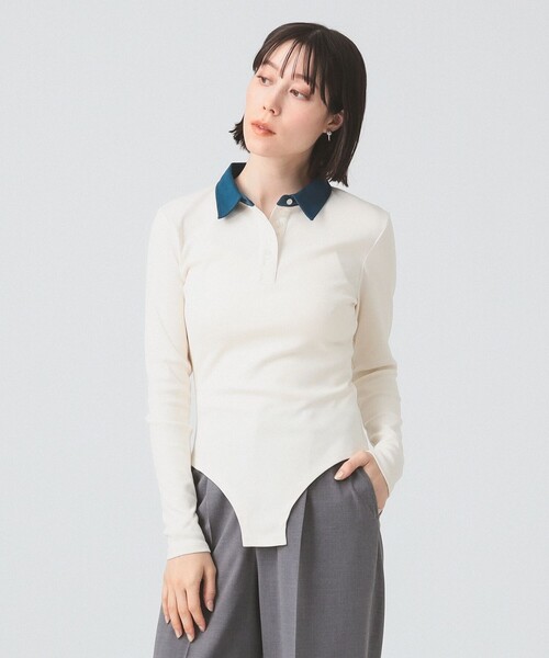 tシャツ 「別注」PENNEY'S / ボディスーツ ヘンリーネック トップス レディース