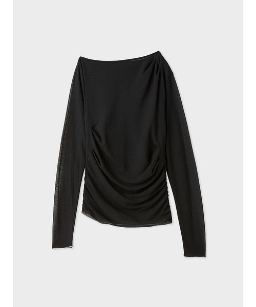 MIESROHE/アシンメトリーギャザートップス アシンメトリーギャザーTOPS(カットソー)｜トップス
