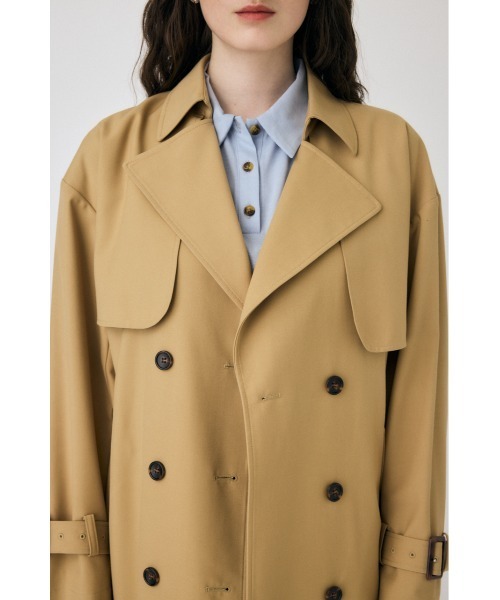 MOUSSY LOOSE TRENCH コート ベージュ MOUSSY トレンチコート コート LOOSE TRENCH レディース