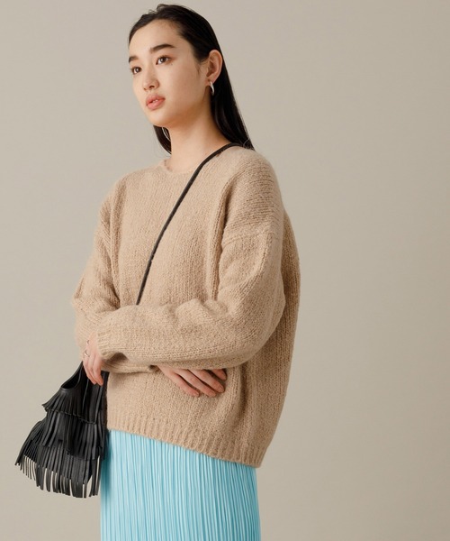 「ADAM ET ROPE'」 長袖ニット FREE グリーン レディース_画像3