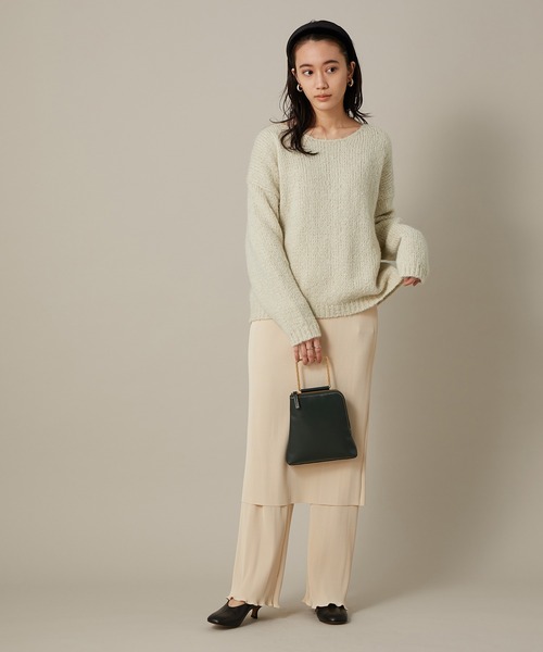 「ADAM ET ROPE'」 長袖ニット FREE グリーン レディース_画像5