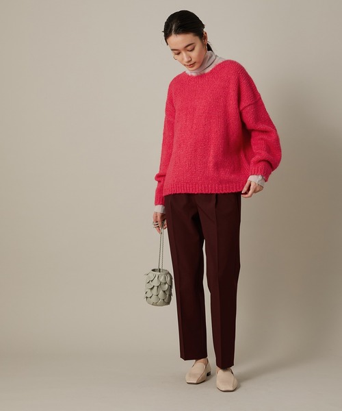 「ADAM ET ROPE'」 長袖ニット FREE グリーン レディース_画像7