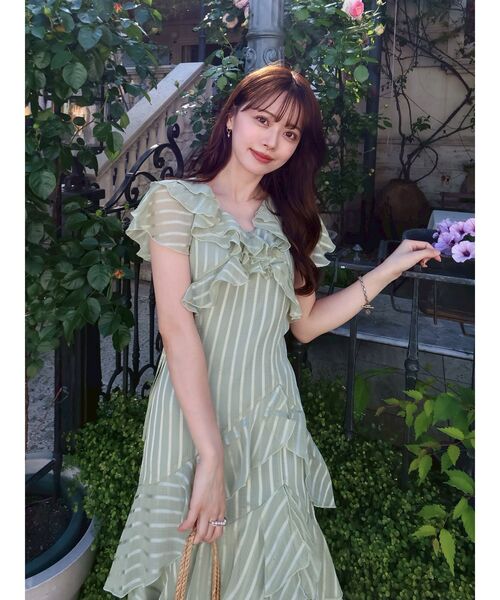 dazzlin（ダズリン） ワンピース バリエフルイドワンピース : ZOZOTOWN