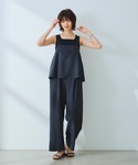 uvカット サロペット オーバーオール 「シワ...の詳細画像1