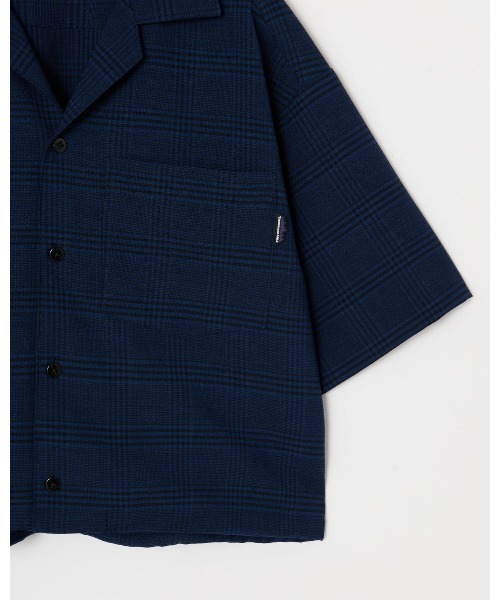 ブラウス シャツ 「THOUSAND MILE」SHORT SLEEVE SHIRT LINEN LIKE CHECK ショートスリーブシャツ　リネン THOUSAND MILE ブラウス シャツ 「THOUSAND MILE」SHORT SLEEVE