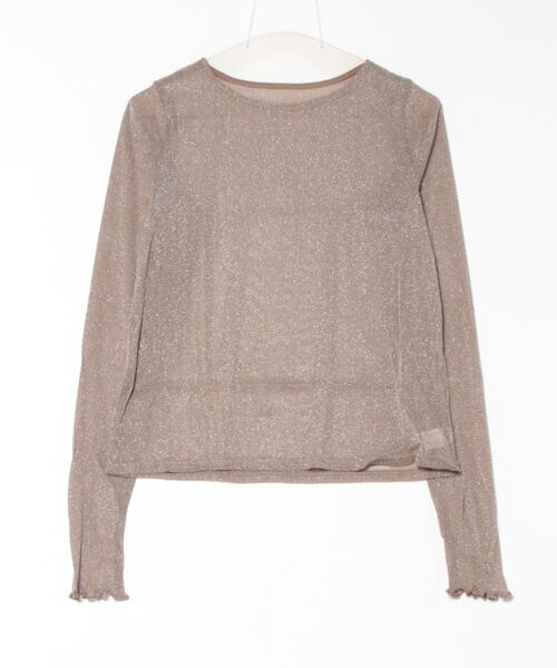 STYLEBLOCK（スタイルブロック） tシャツ ラメシアー指開きトップス