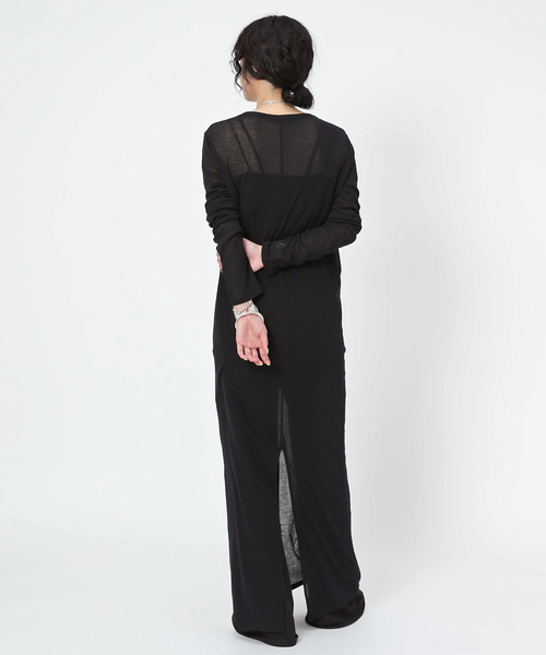 ワンピース Freada/フリーダ シボリ プリント ティアード ワンピース