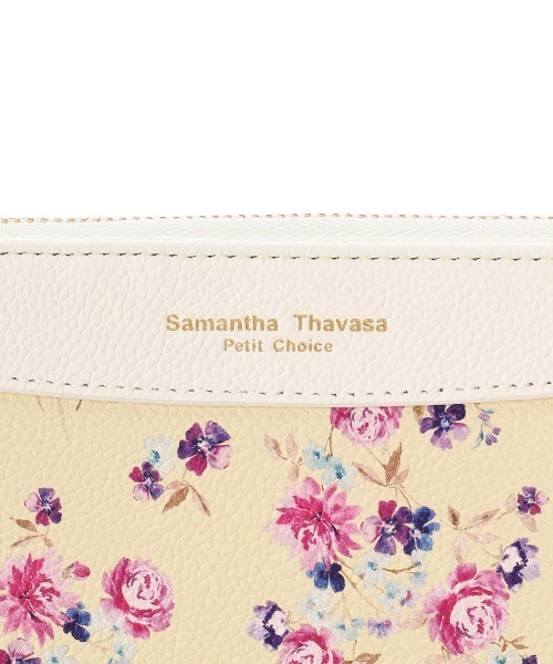 大人気!! Samantha Thavasa Petit Choice フラワーブーケ 折財布 フラワーブーケ ミニ財布(FREE オフホワイト): Samantha Thavasa