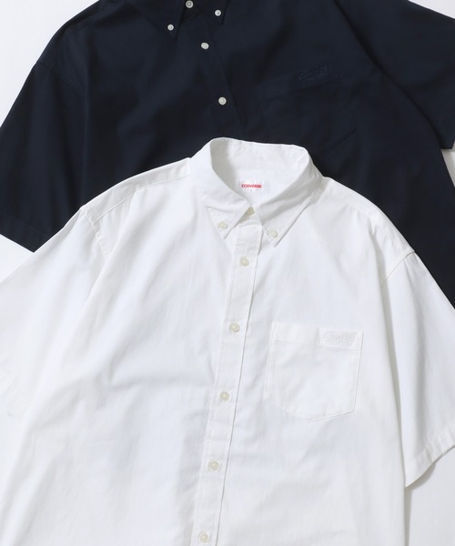 boohoo MAN★オーバーサイズ 半袖 ボタン シャツ★Homme 刺繍★ BOOHOOMAN シャツ(メンズ) - 海外通販のBUYMA