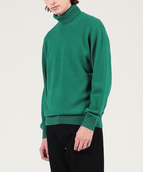 「TOMORROWLAND」 タートルネックニット S オレンジ メンズ_画像2