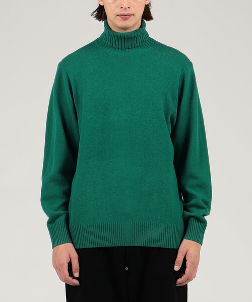 「TOMORROWLAND」 タートルネックニット S オレンジ メンズ_画像3